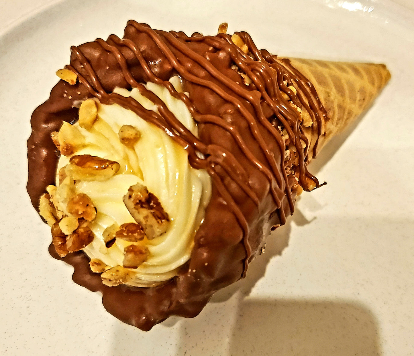 Stuffed Cheesecake/Cream Cheese filled Waffle Cones